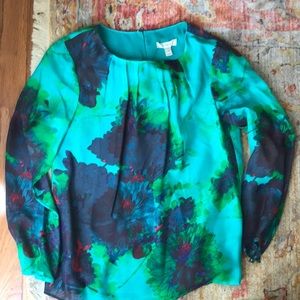 J Crew Floral Blouse